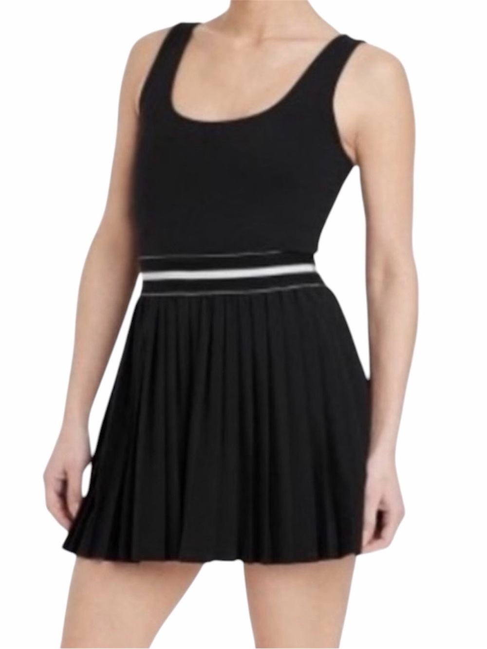All in Motion Sporty Black Pleated Small Dress – Tenniscore Aesthetic
